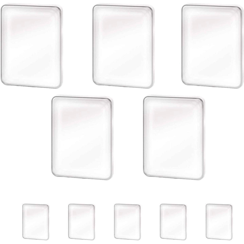 Trade Shop - Set 10 Pad Adesivi Per Accessori Cellulare Smartphone Attacca Tutto In Silicone -