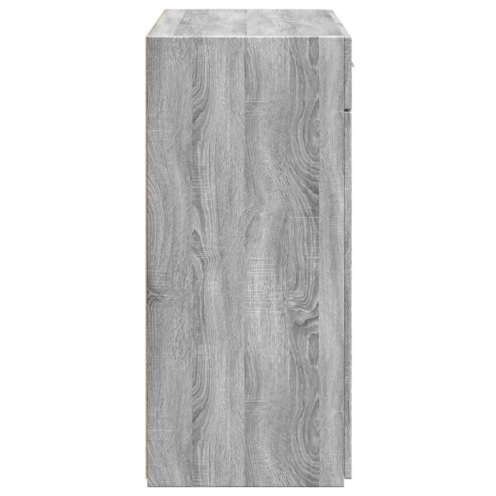 Credenza-Buffet-Armadio da cucina Grigio Sonoma 80x42,5x93 cm in Legno Multistrato 108916