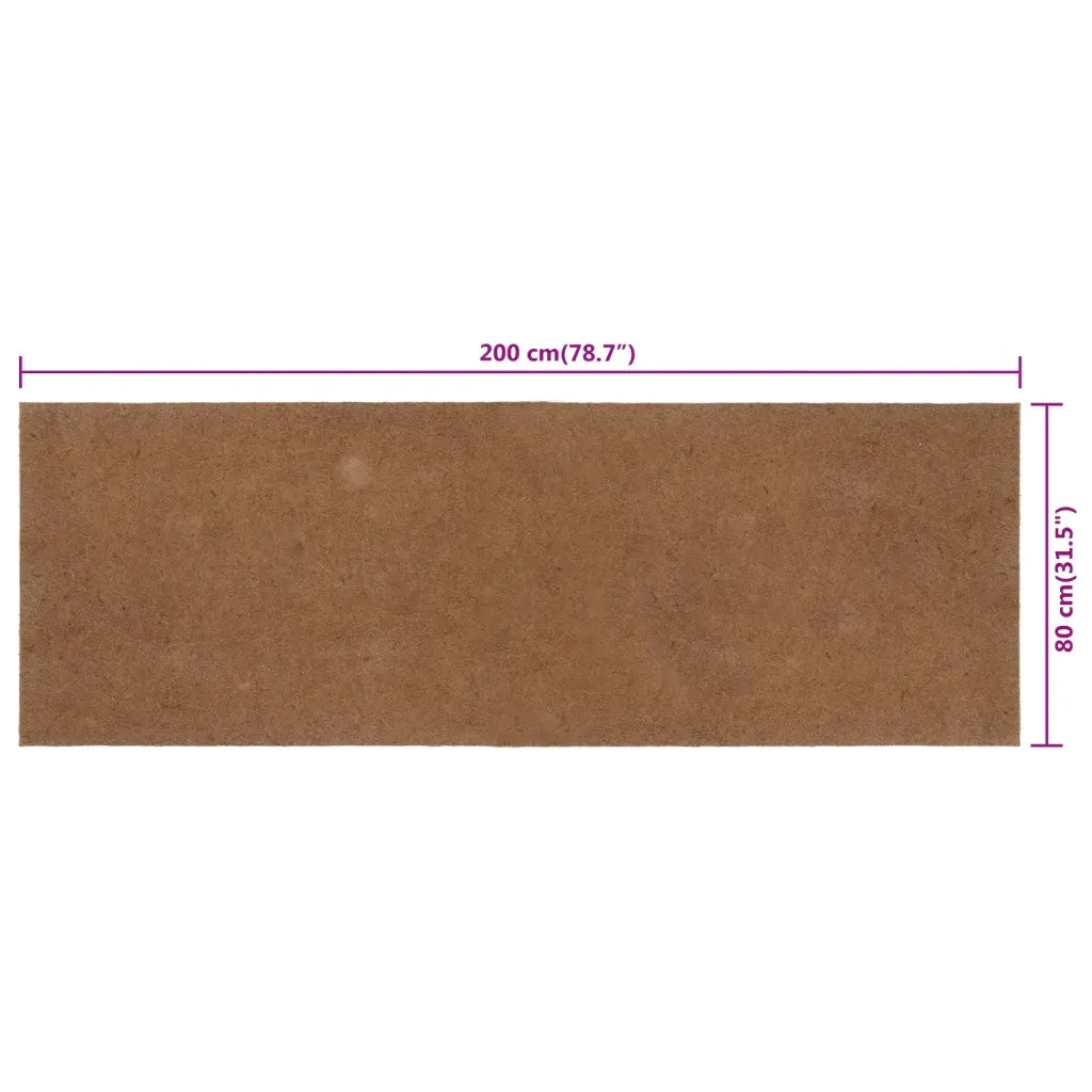 Coprimaterasso-Fodera per Materasso 80x200 cm in Fibra di Cocco