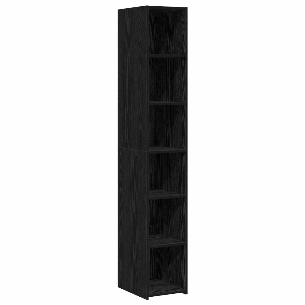 Credenza Rovere Nero 30 x 41 x 185 cm Legno ingegnerizzato 8010945