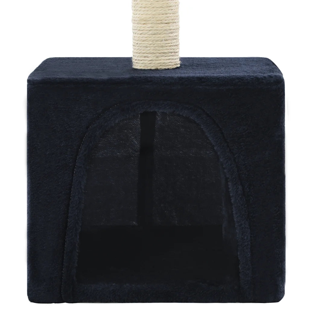Albero per Gatti con Tiragraffi in Sisal 55 cm Blu Scuro 170541