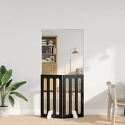 Recinto pieghevole per animali 2 pcs Rovere Nero