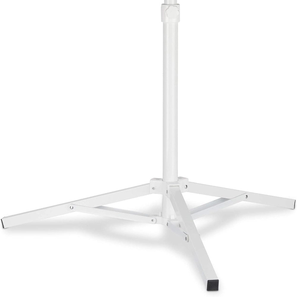 Trade Shop - Base Per Ombrellone Da Esterno Supporto Richiudibile A 3 Gambe Bianco 45x62cm 618621 -