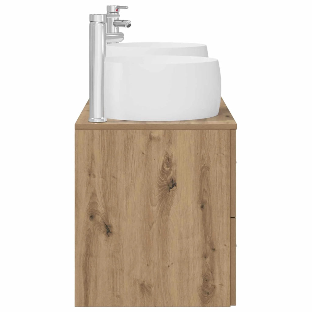 Set di mobili per il bagno 3 pz Rovere Artigianale 3405930