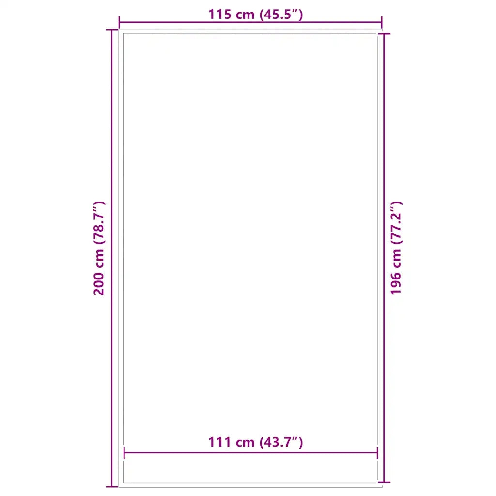 vidaXL Zerbino Antracite 115x200 cm