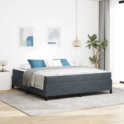 Struttura del letto Grigio scuro 180 x 200 cm Tessuto