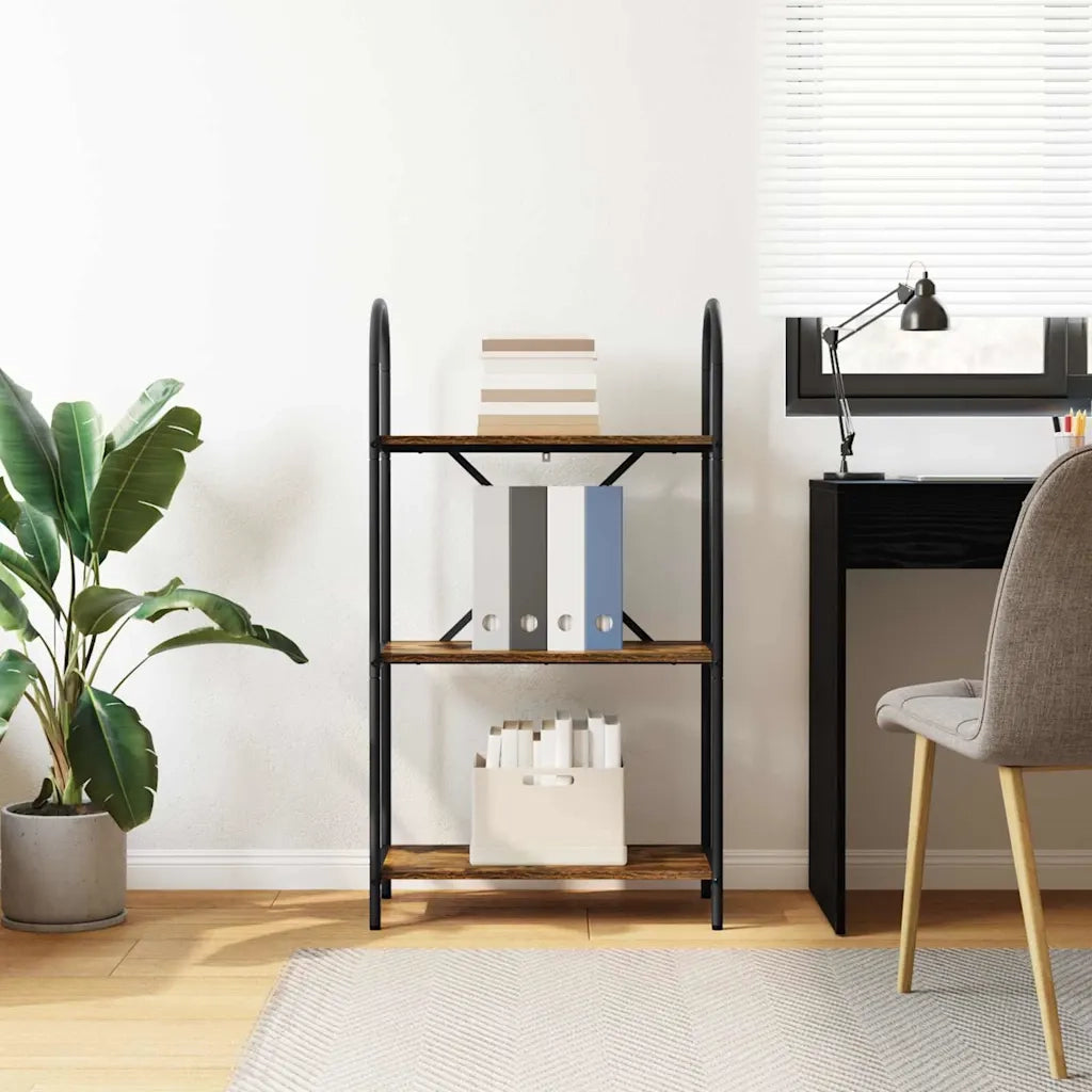 Libreria Rovere fumé 60 x 30 x 109 cm Legno multistrato 879919
