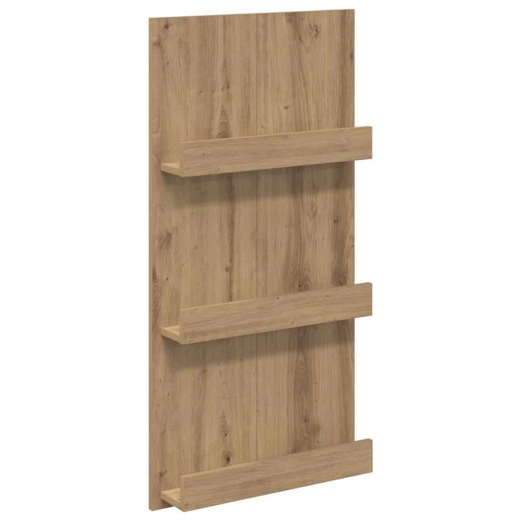 Scaffale per riviste Rovere artigianale 51 x 11 x 102 cm