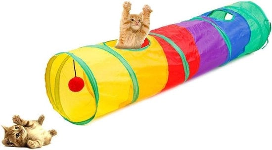 Tunnel per Animali da Giardino con Giocattoli Interattivi Raffreddabili