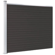 Pannello di recinzione | Recinzione da Giardino in WPC 175x146 cm Nero