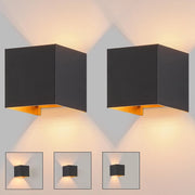 ZMH Applique a LED Applique da parete per interni 2ER 5W IP65 Bianco caldo per esterni per corridoio