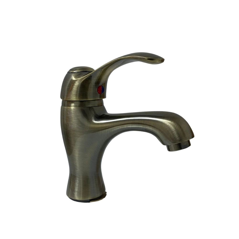 Rubinetto Miscelatore Monocomando Lavabo in Ottone Bologna Antico