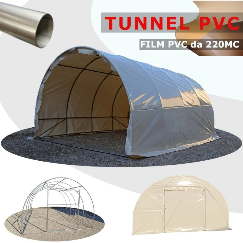 Serra Easy BOX 3,5x11m con copertura PVC 220MC