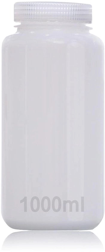 Fusto Laboratorio 1000ml - HDPE - Senza Legante - Ampia Apertura - Resistenza Chimica - Alta Temperatura fino a 120°C - Fusto