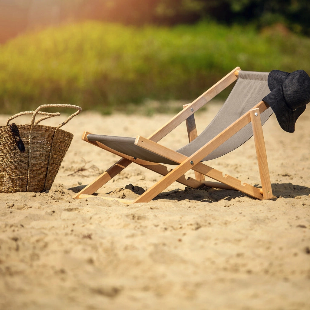 KADAX Sedia a sdraio da giardino/spiaggia in legno pieghevole, lucida, di alta qualità, prodotta da un produttore specializzato.