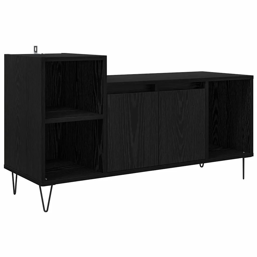 Mobile TV Rovere Nero 100 x 35 x 55 cm Legno multistrato 882722