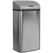 Bidone per rifiuti automatico 48L ¨C zephmum ¨C acciaio inox 33x25x69cm argento