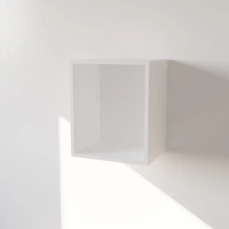 Pensile Cucina  in Legno Nobilitato Bianco Mobile Alto con 1 Anta, Pensile Componibile Moderno Made in Italy (H48XL45XP33cm)