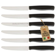 Akitaink Set 6 Coltelli da Tavola con Lama Dentata