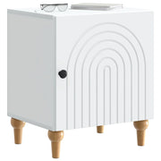Set di 2 Comodini | Armadio da Notte | Mobiletto da notte Bianco 43 x 34,5 x 50 cm