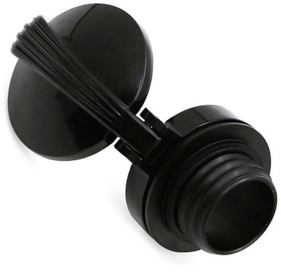 Dop di Accensione in Alluminio - Compatibile con Harley XL883 - Cassetta in Nero - Buona Tenuta Ermetica - Diametro 46 mm - Riduce Emissione di Vapore - Doppia Viti per Regolazione