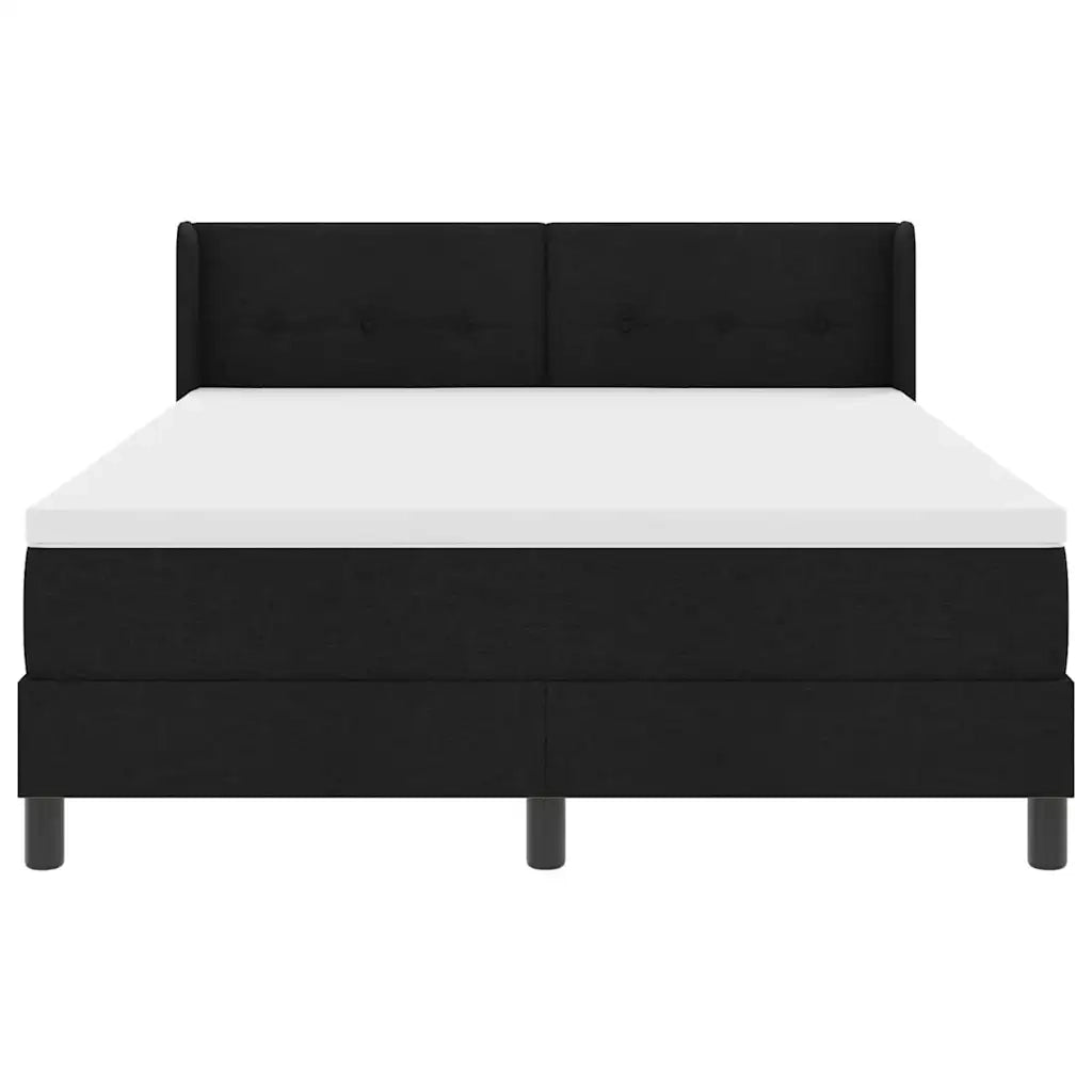 Letto a molle con testiera Nero 200 x 160 cm Tessuto 3341113