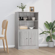 Credenza-Buffet-Armadio da cucina Grigio Sonoma 60x35,5x103,5 cm in Legno Multistrato 328469