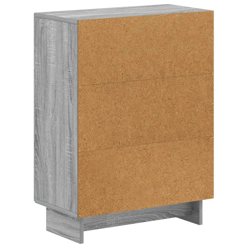Mobiletto da Bagno EDE Sonoma grigio 59,5 x 31 x 80 cm 895961