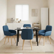 Sedie da pranzo 4 pcs Tessuto Blu 56,5 x 50 x 87,5 cm 3428200