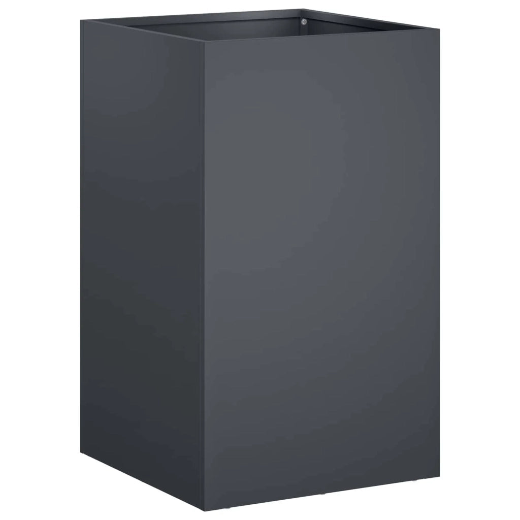 Vaso da giardino 2 pz Antracite 30 x 30 x 50 cm 8005349