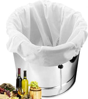 Set di sacchetti filtranti a doppia camera, sacchetti per mosto lavabili, sacchetti di seta fina con cordoncino per il trasporto, sacchetti filtranti riciclabili per birra, vino e marmellata.