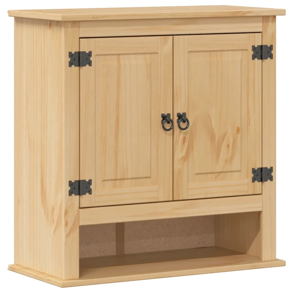 Set Mobili da Bagno 3 pz Corona in Legno Massello di Pino 3334638