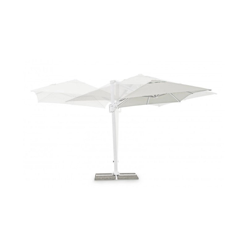 Ombrellone braccio Eden bianco/naturale 2x3 m