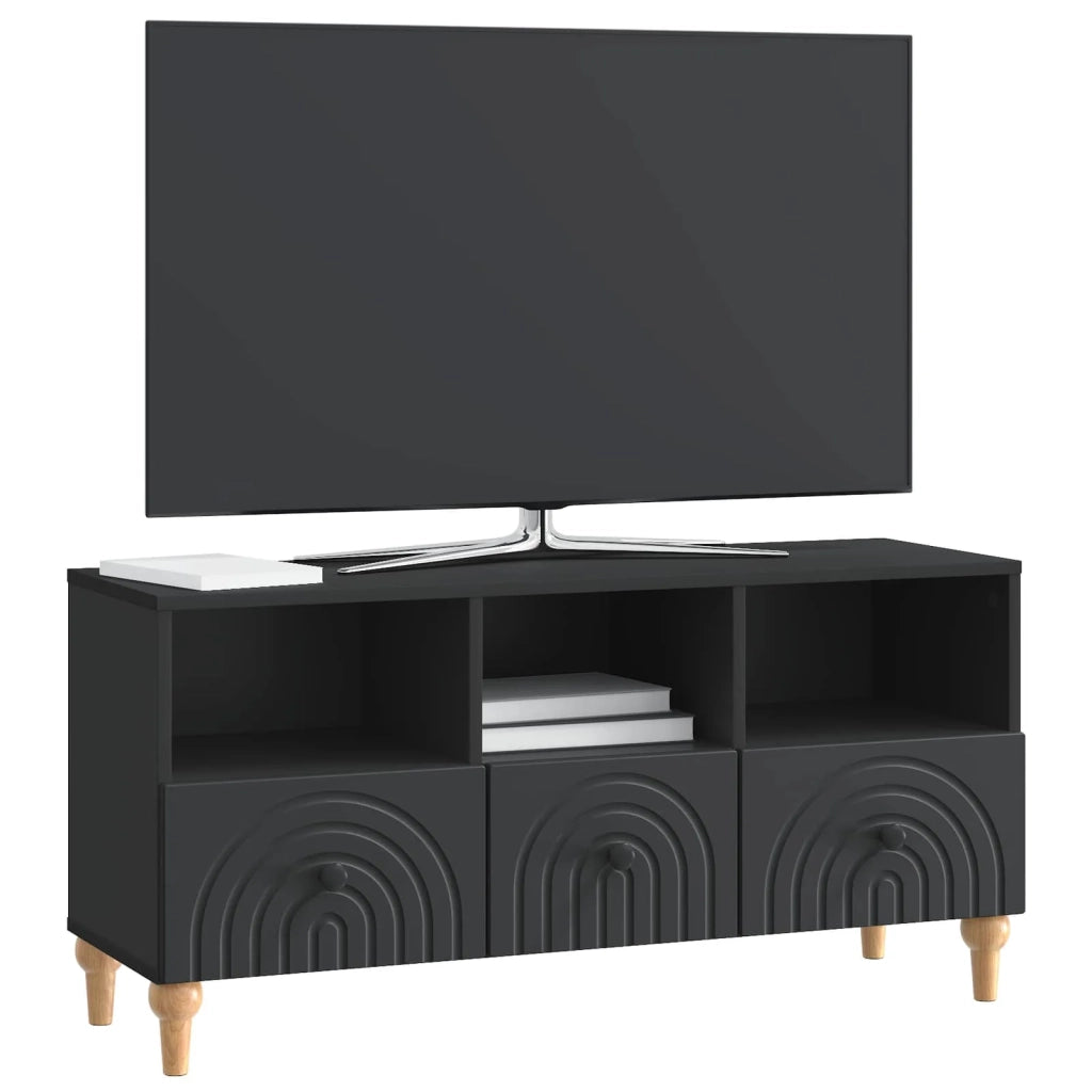 Mobile TV-Credenza per TV Nero 102 x 34,5 x 50 cm Legno ingegnerizzato 147241