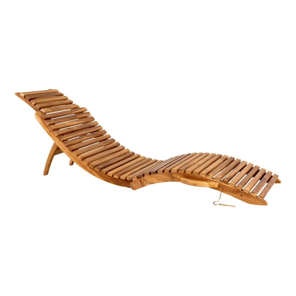 Sdraio Arrieta, Marrone, Legno, 160x50x25 cm