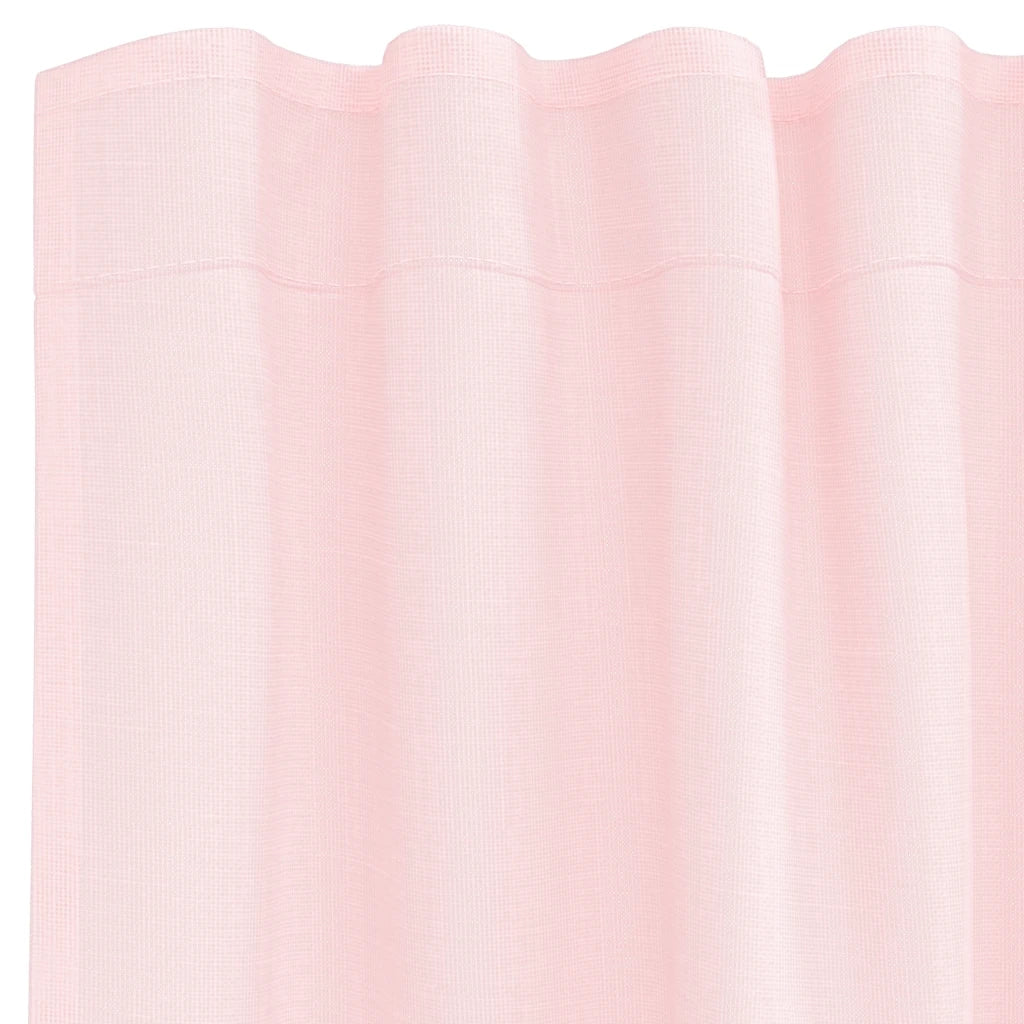 Tende in Voile con Tasche per Aste 2 pz Rosa Chiaro 4102188