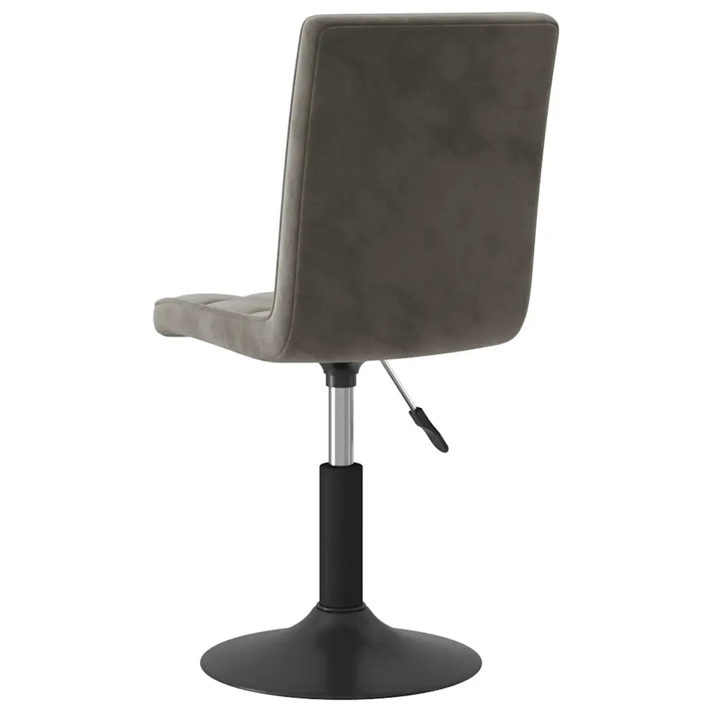 Sedie da Pranzo Girevoli 4 pz Grigio Scuro in Velluto 3089290