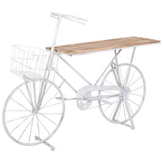Espositore a forma di bicicletta bianco 147x34,50x102