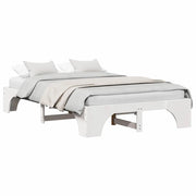 Letto matrimoniale | Letto per adulti | Struttura del letto Bianco 120 x 200 cm Pino massello