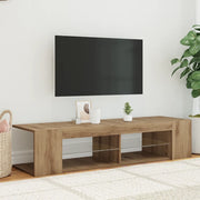 Mobile Porta TV con LED Artigianale 135x39x30 cm Truciolato 856324