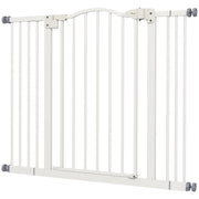 Cancellino per Cani Estensibile 74-100x78 cm in Metallo Bianco