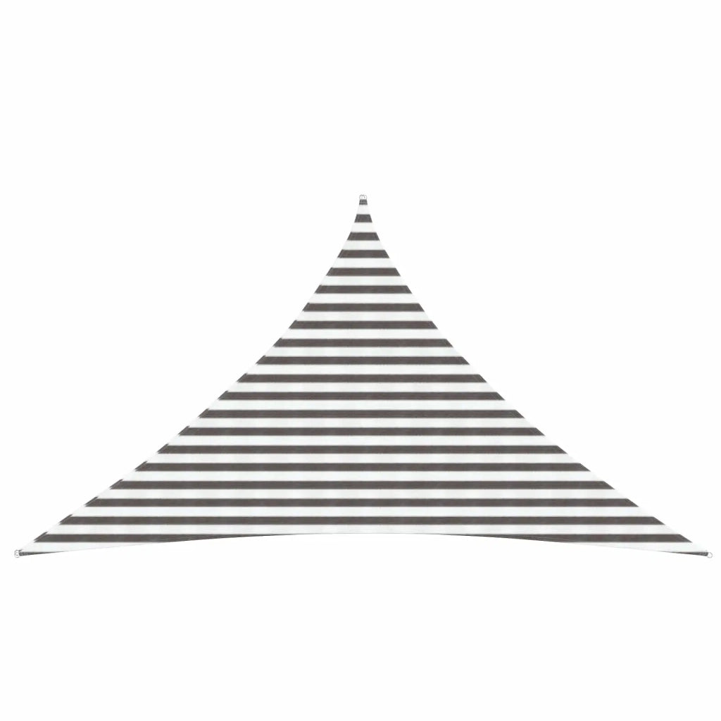 Vela Parasole | Telo Ombra | Vela da ombra Grigio chiaro e bianco 3,5 x 3,5 x 4,9 m HDPE