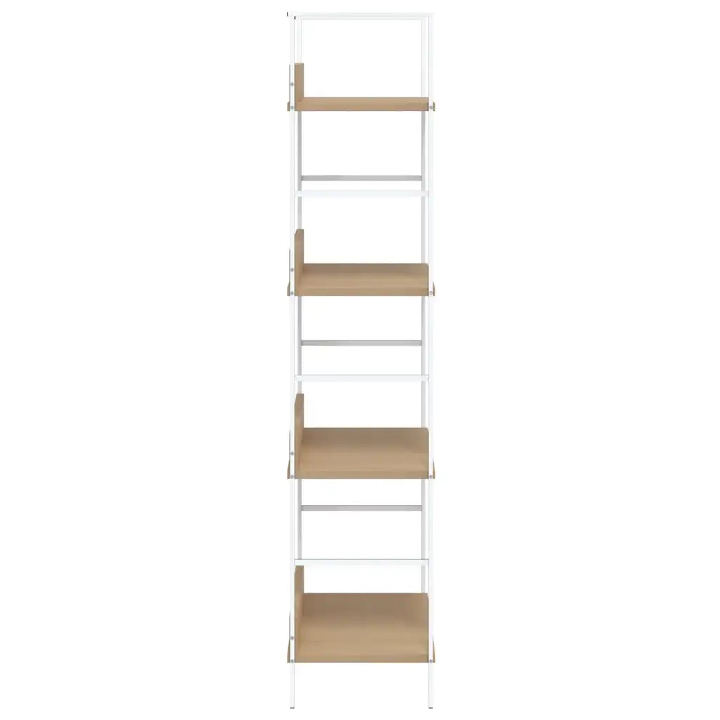 Scaffale Libri 4 Ripiani Rovere 60x27,6x124,5 Legno Multistrato 288225