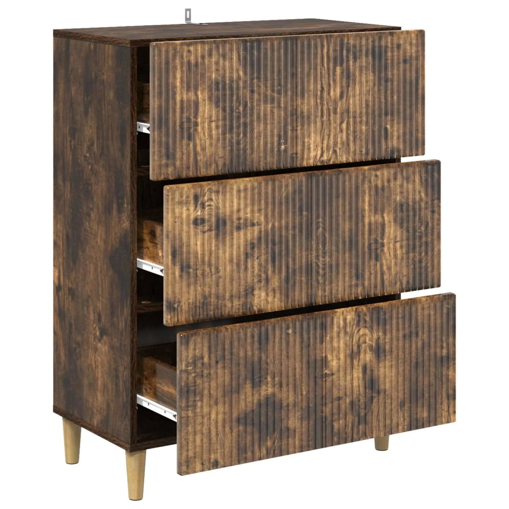 Mobile con Cassetti Rovere Fumo 66 x 34,5 x 90 cm 894610