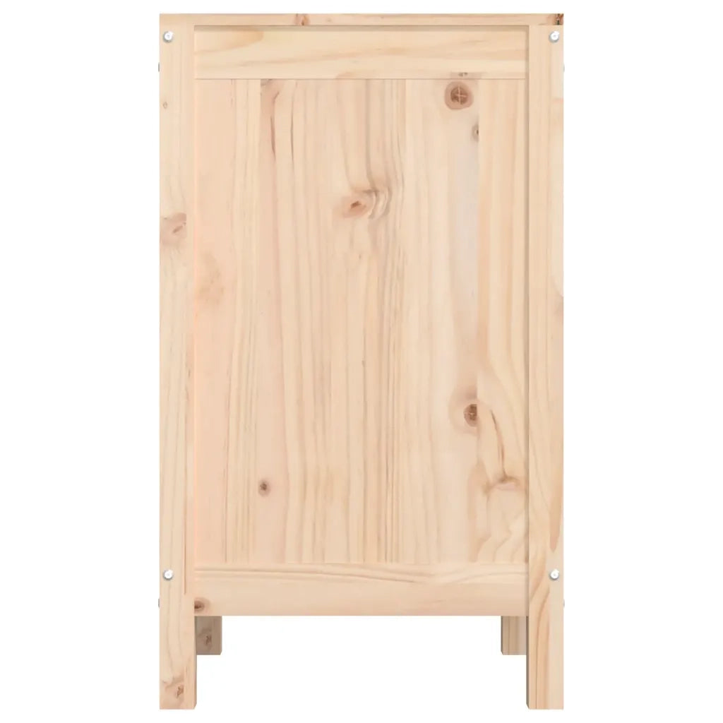 Contenitore per Bucato 44x44x76 cm Legno Massello Pino 823574
