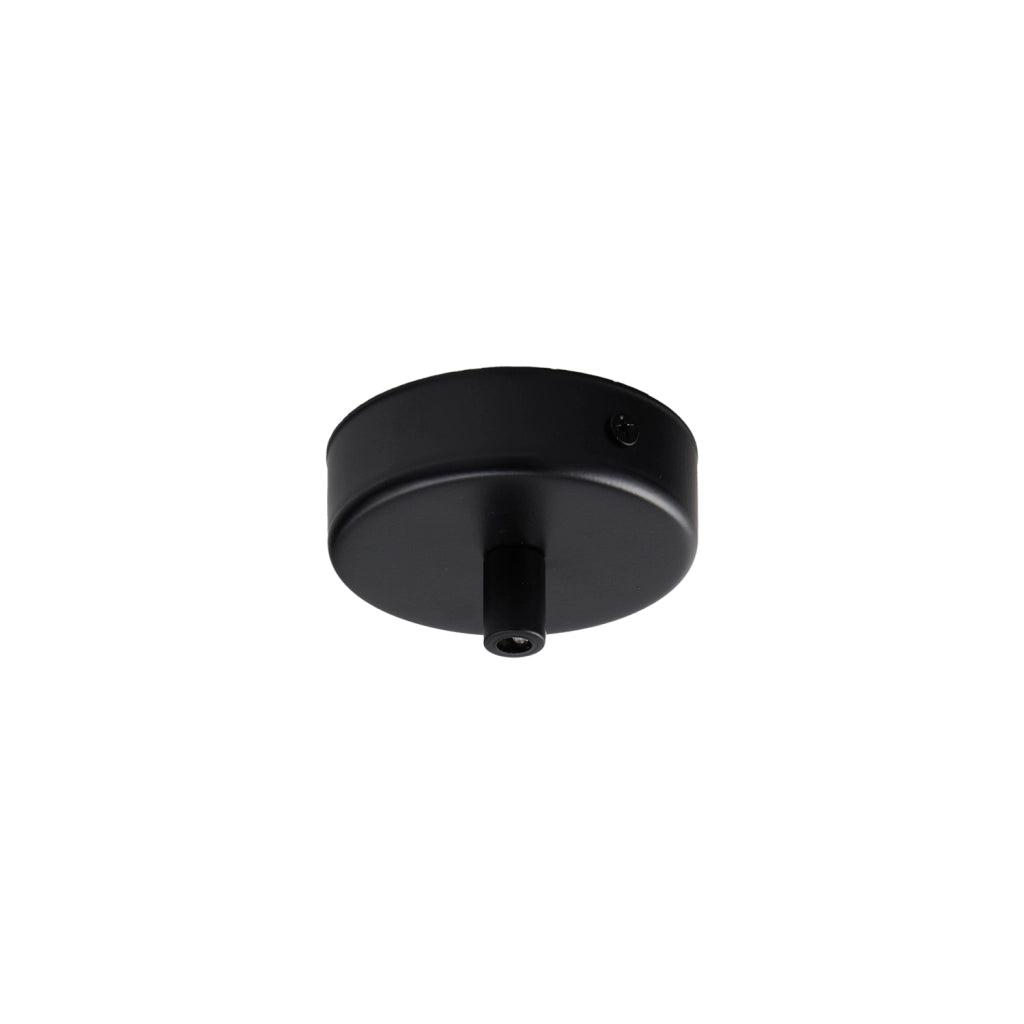 Rosone 1 Luce In Ferro Laccato Nero Diametro 8 Cm