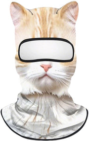 Maschera respiratoria 3D progettata - Ademend - Impermeabile al vento - Maschera per volto con naso e bocca - Cappuccio militare con orecchie - Adatto per festival e rave - Maschera per il viso