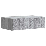 Tavolino da Parete Laterale Sonoma grigio 59 x 34,5 x 17 cm