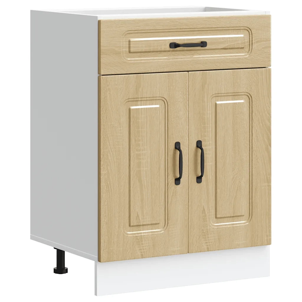 Base da Cucina Kalmar Rovere Sonoma in Legno Multistrato 853490