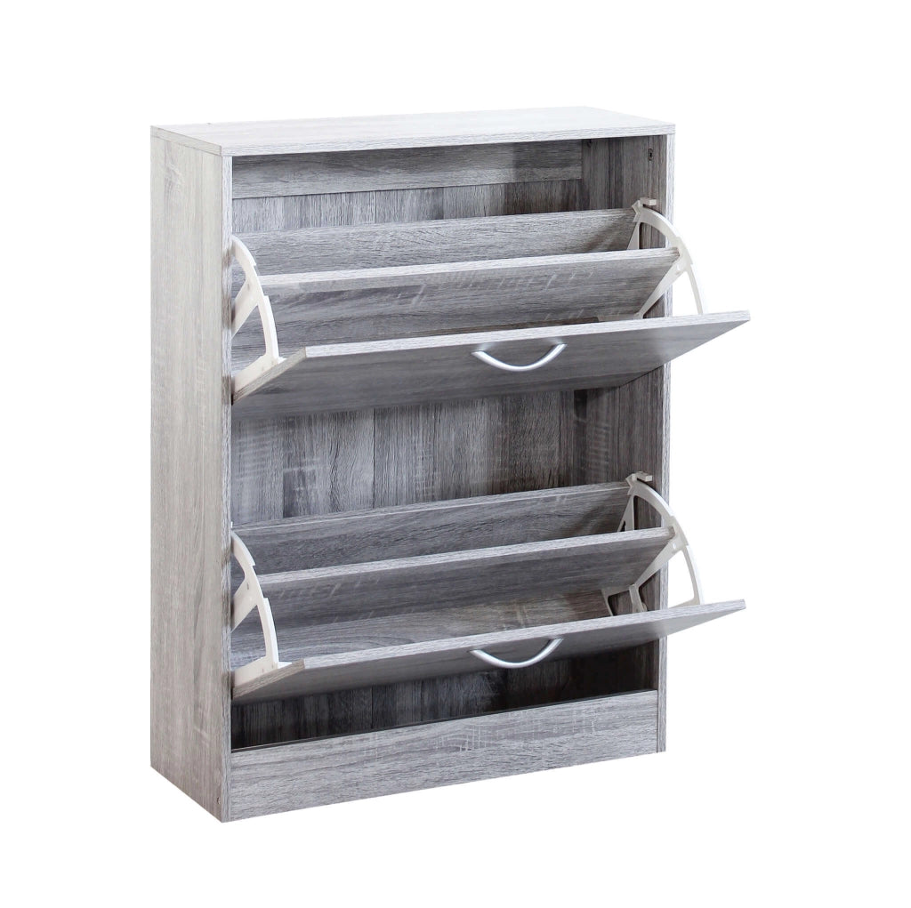 Scarpiera con 2 ante in Legno cm 60x24x80 - GARY
